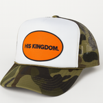 Load image into Gallery viewer, His Kingdom Trucker Cap - Camo (White/Orange)