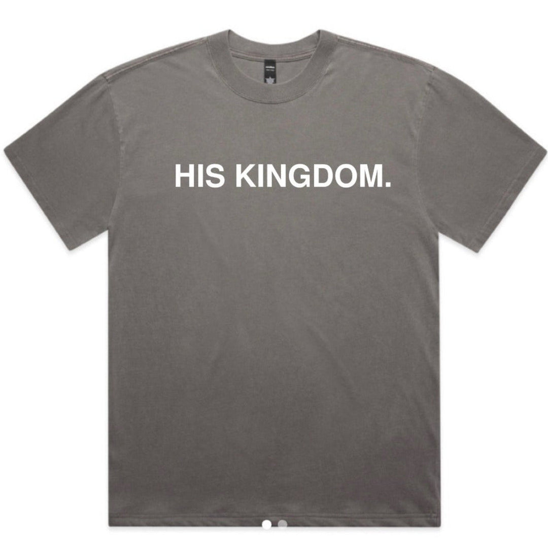 His Kingdom Faded Gray Tee (-2")