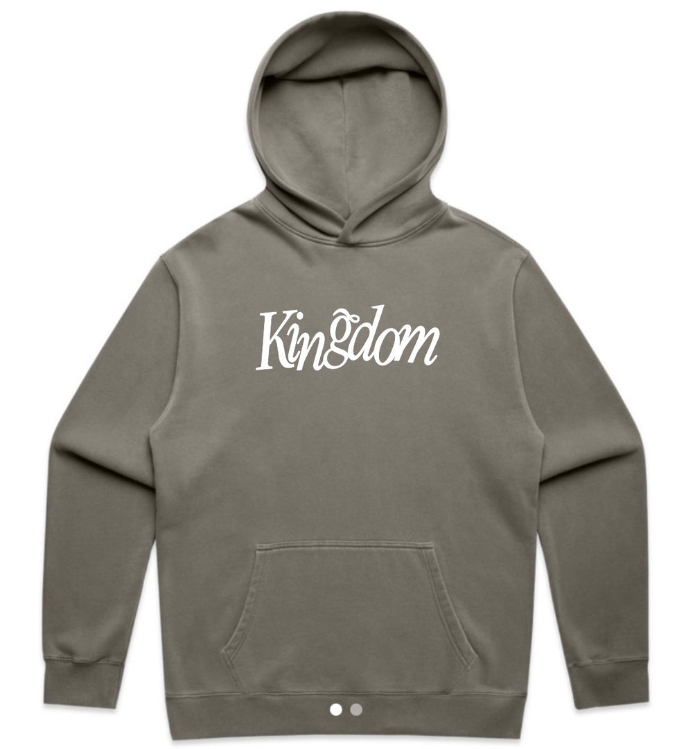 Signature Kingdom Relax Faded Hood  - Gray