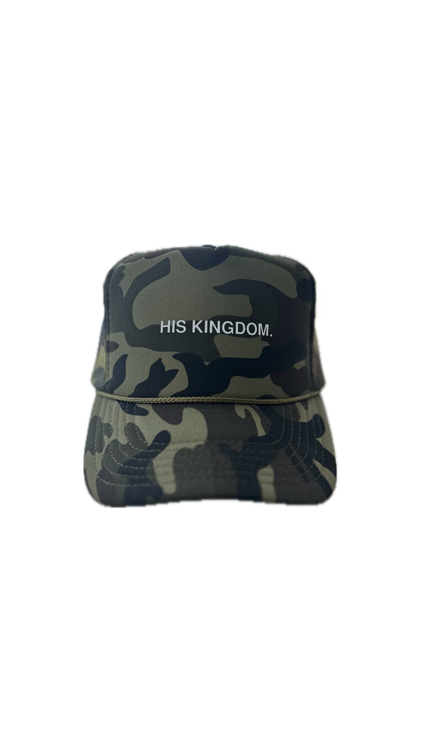 His Kingdom Trucker Cap - Camo