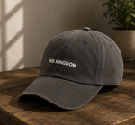 Load image into Gallery viewer, His Kingdom Washeded Dad Cap - Charcoal