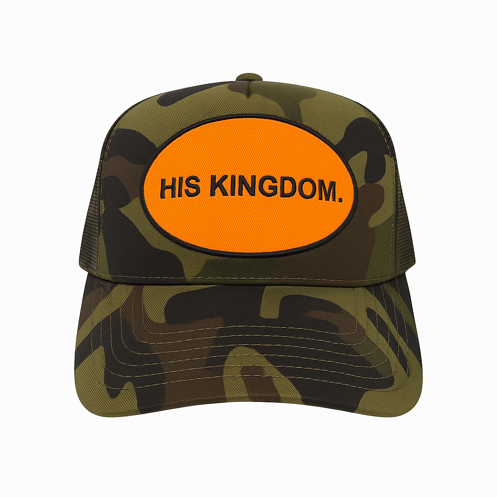His Kingdom Trucker Cap - Camo