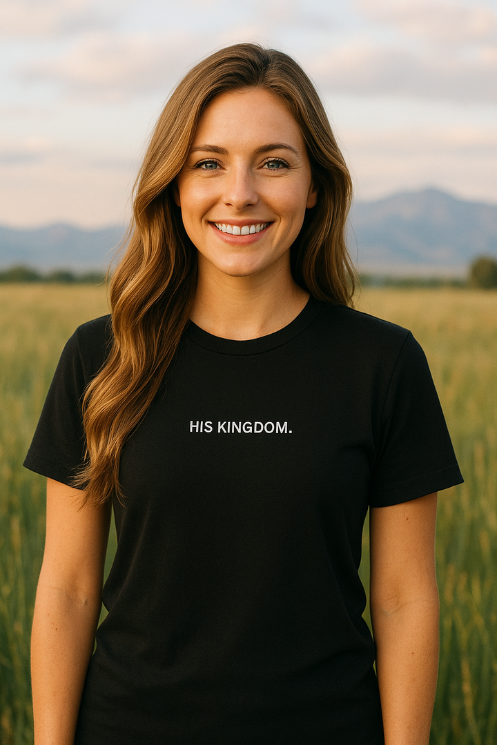 His Kingdom Heavy Tee (Unisex) - Black