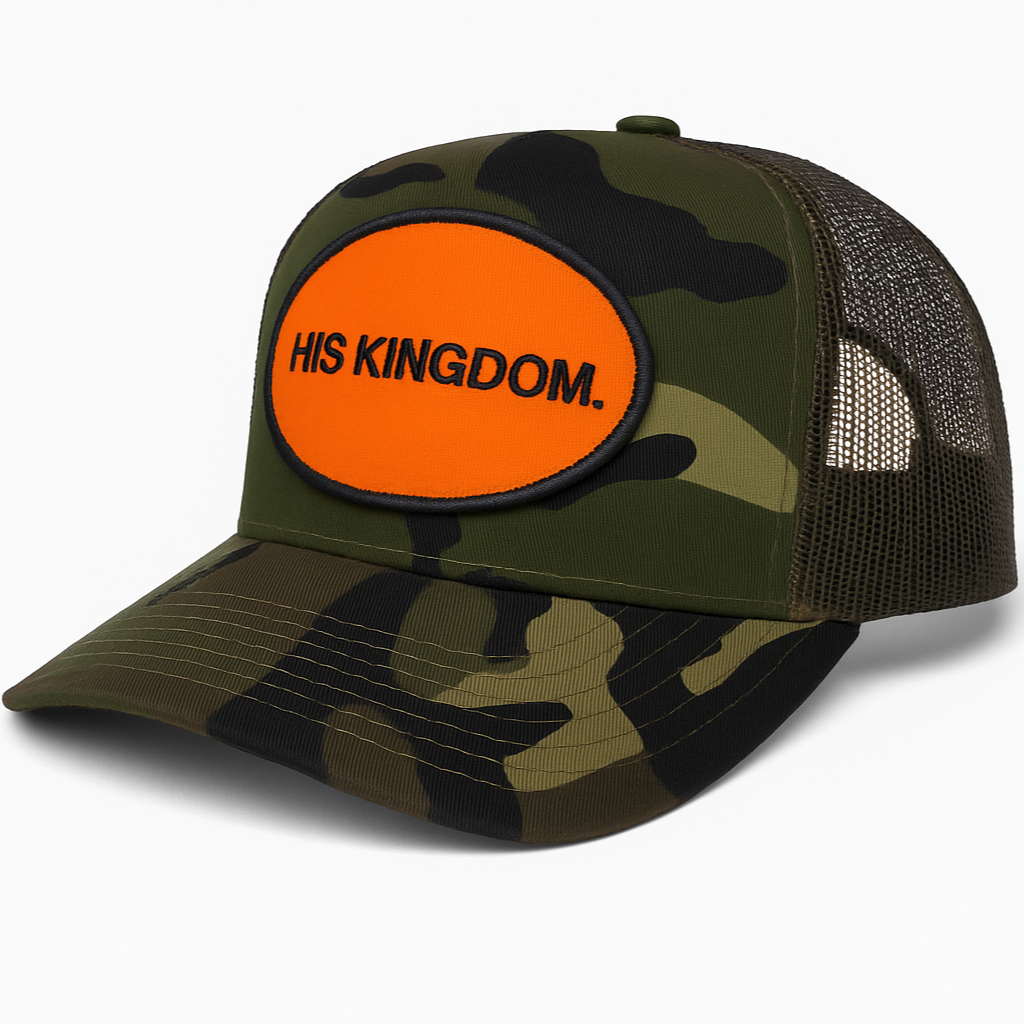 His Kingdom Trucker Cap - Camo